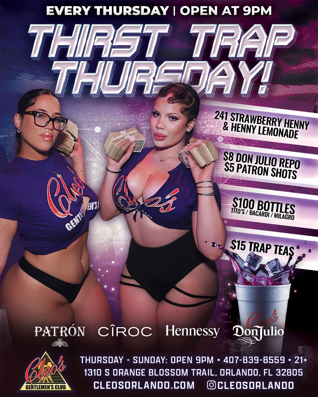 thirst trap thursday at cleo's gentlemen's club