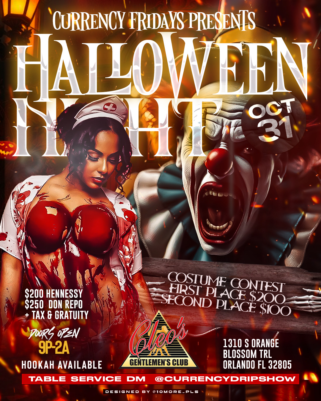 cleo's orlando halloween party currency friday
