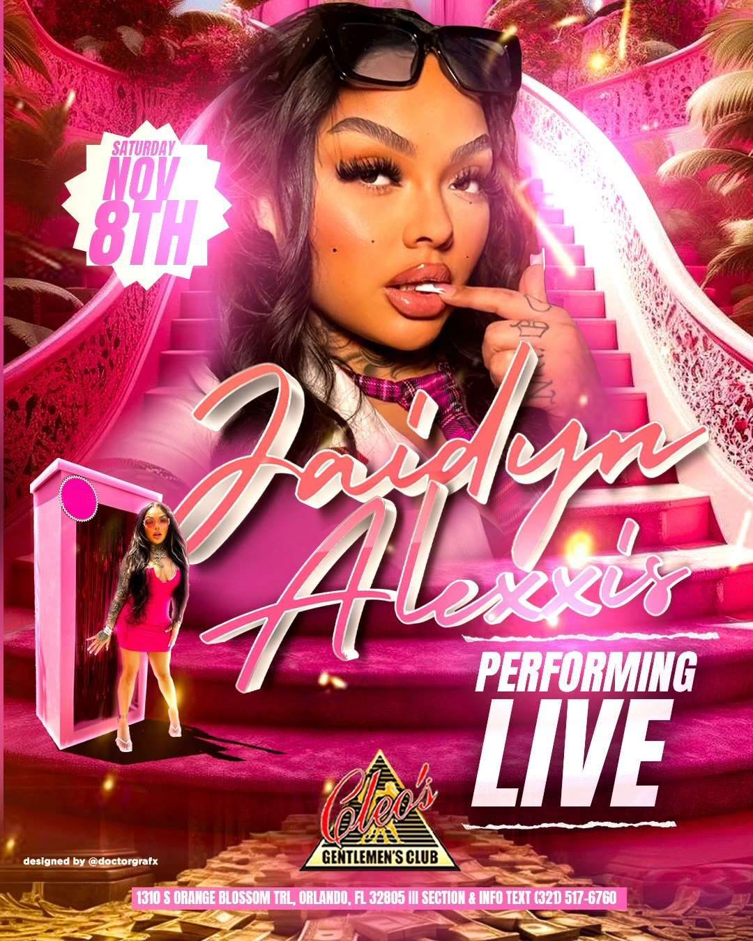 jaidyn alexxis performing live at cleo's gentlemen's club