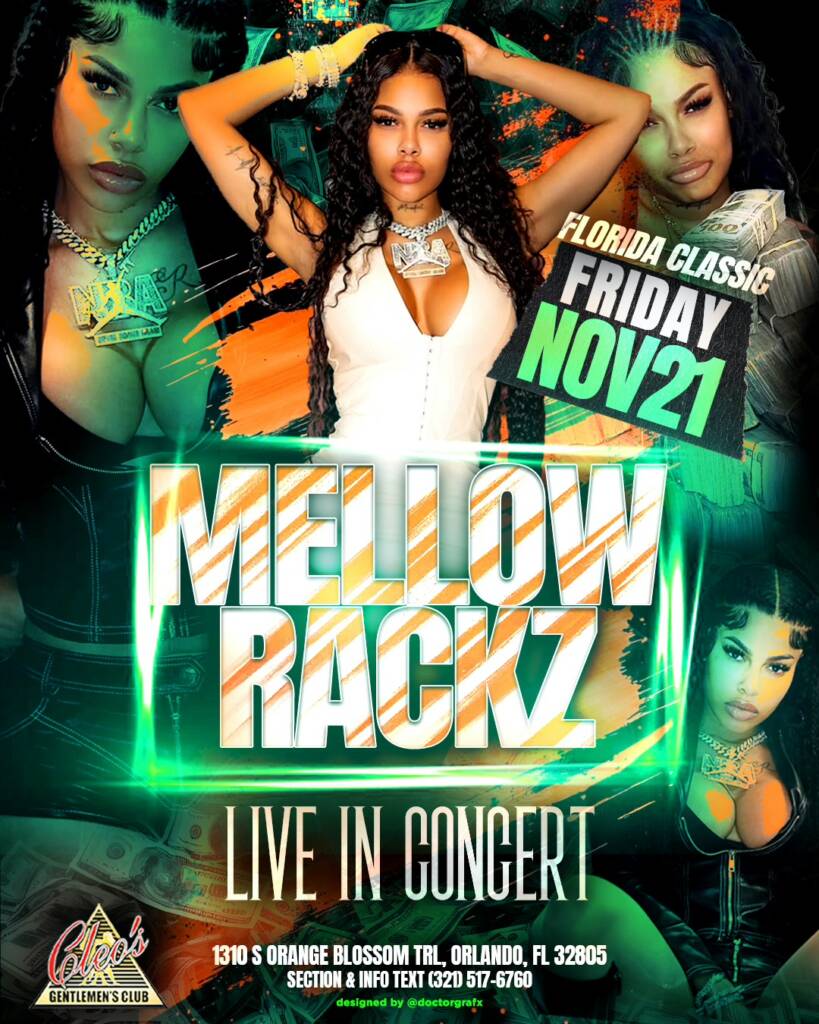 mellow rackz live in concert at cleo's gentlemen's club