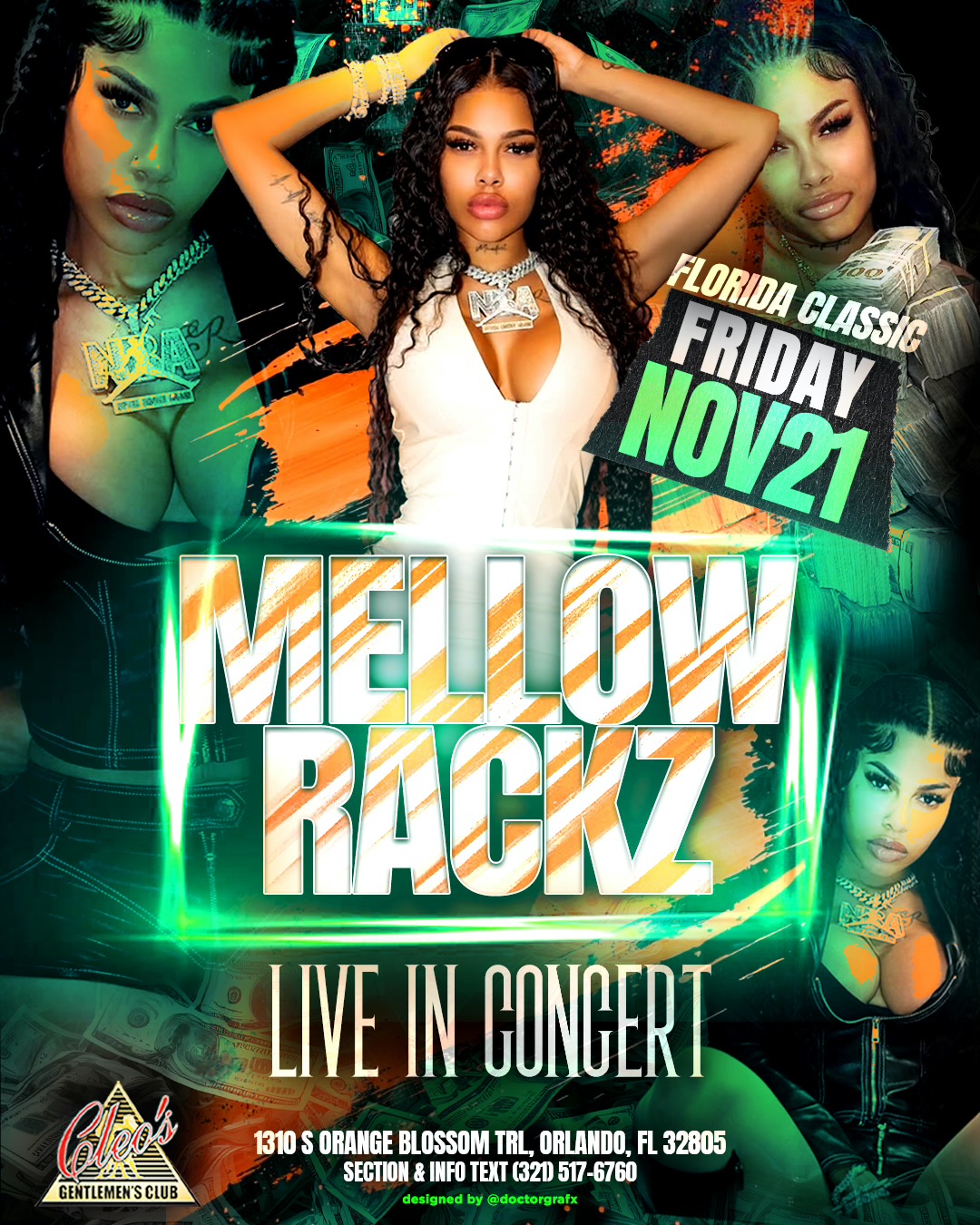 mellow rackz live in concert at cleo's gentlemen's club