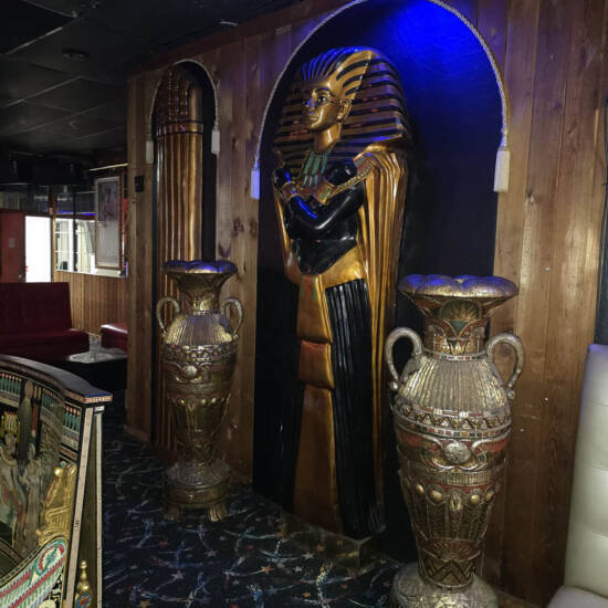 Large Egyptian Pharaoh Sarcophagus Wall Sculpture
