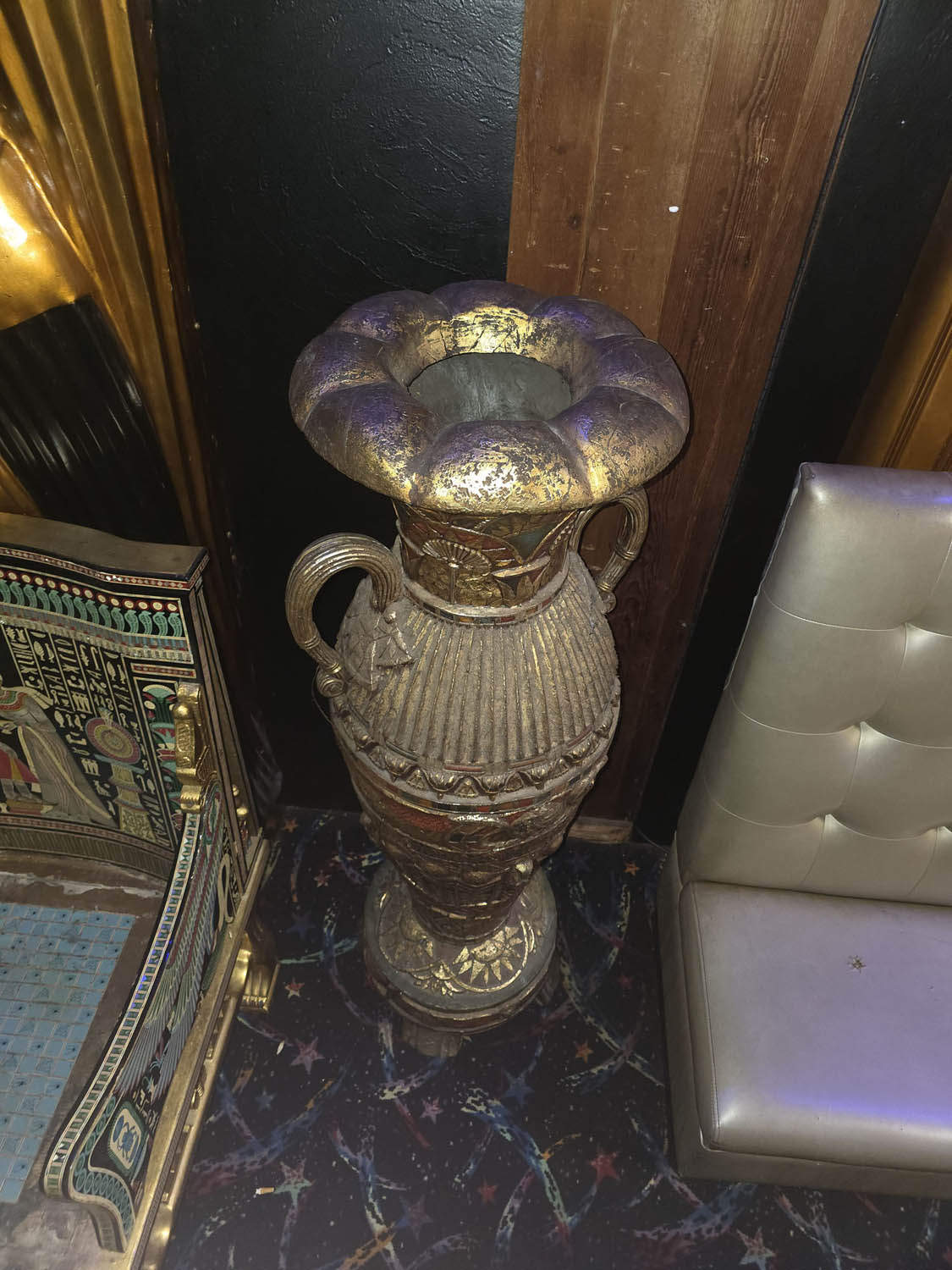 Pair of Large Egyptian Revival Urn Vases - Image 2