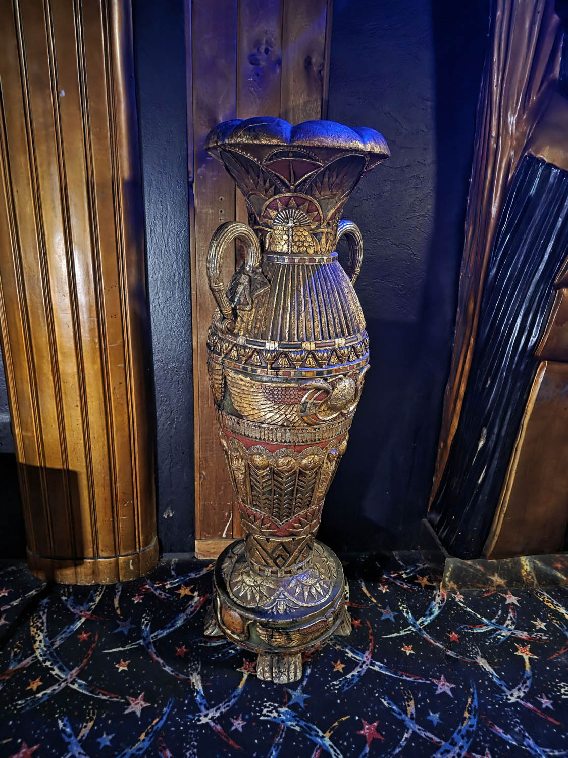 Pair of Large Egyptian Revival Urn Vases - Image 3
