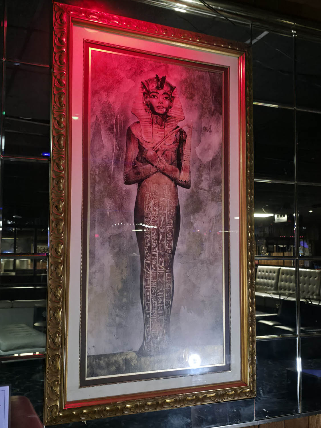 Framed Egyptian Ceremonial Scene Print - Image 2