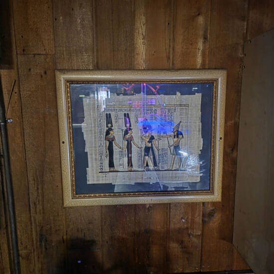 Small Framed Egyptian Queen Profile Print