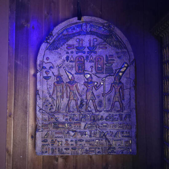 Raised Egyptian Hieroglyphic Tablet Wall Plaque