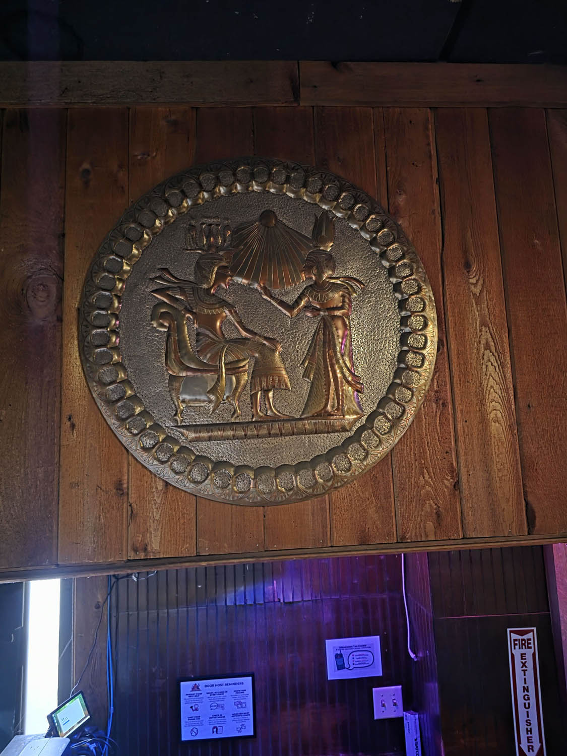 28-Inch Egyptian Relief Wall Medallion