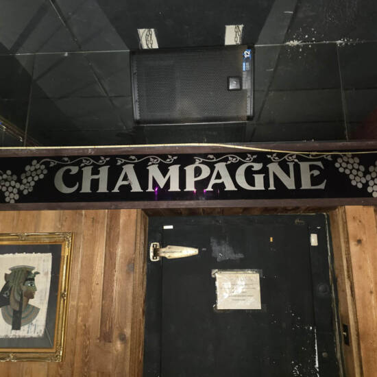 Vintage-Style Champagne Bar Sign