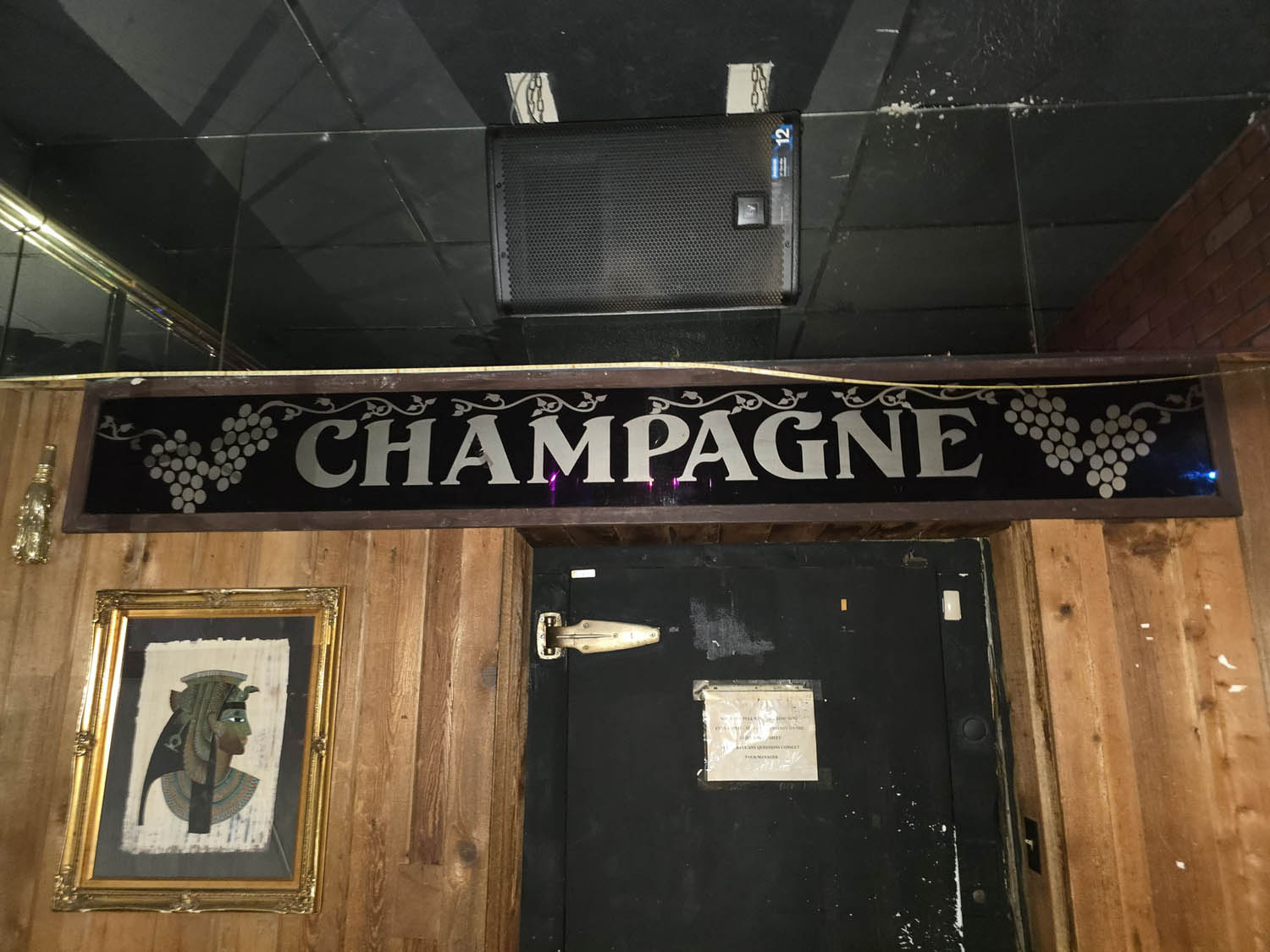 Vintage-Style Champagne Bar Sign