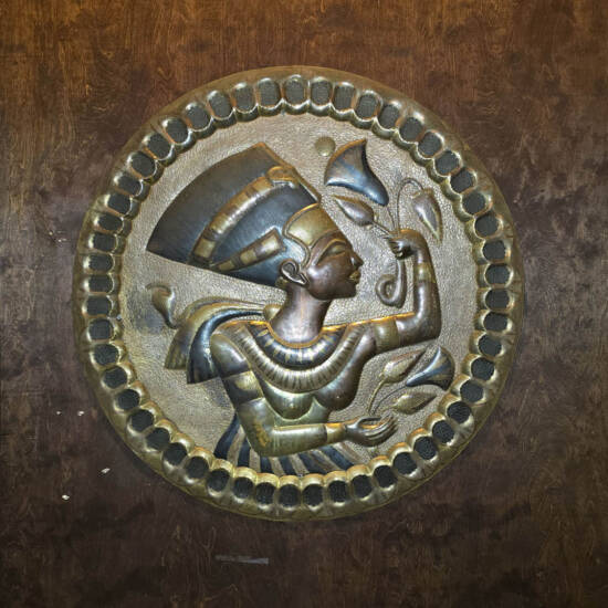 28-Inch Egyptian Relief Wall Medallion