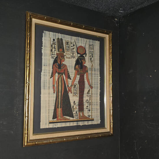 Framed Egyptian Queen and Goddess Papyrus-Style Print
